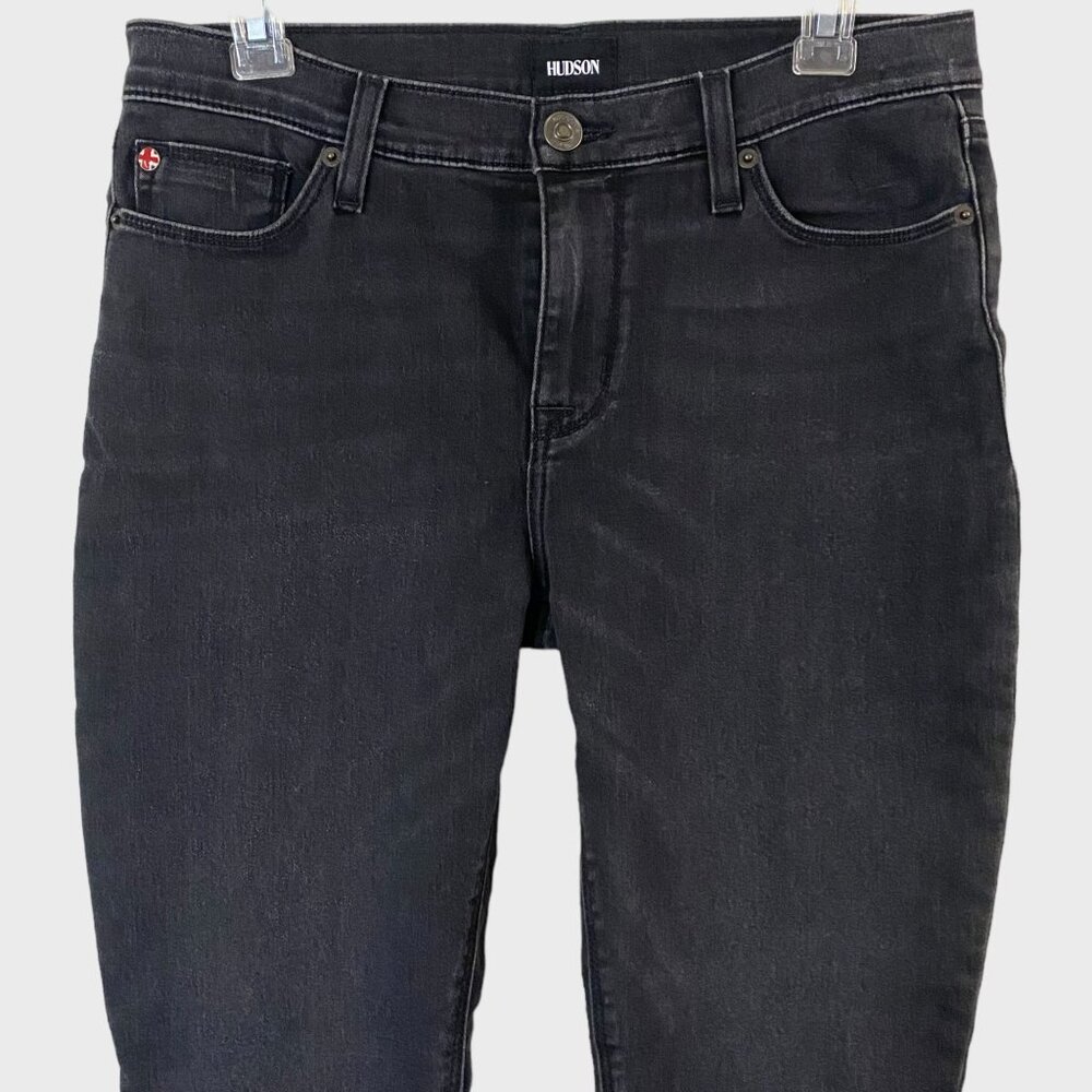Hudson Krista Super Skinny Ankle Jeans Women's 30 Faded Black Wash Mid-Rise New - Picture 5 of 11